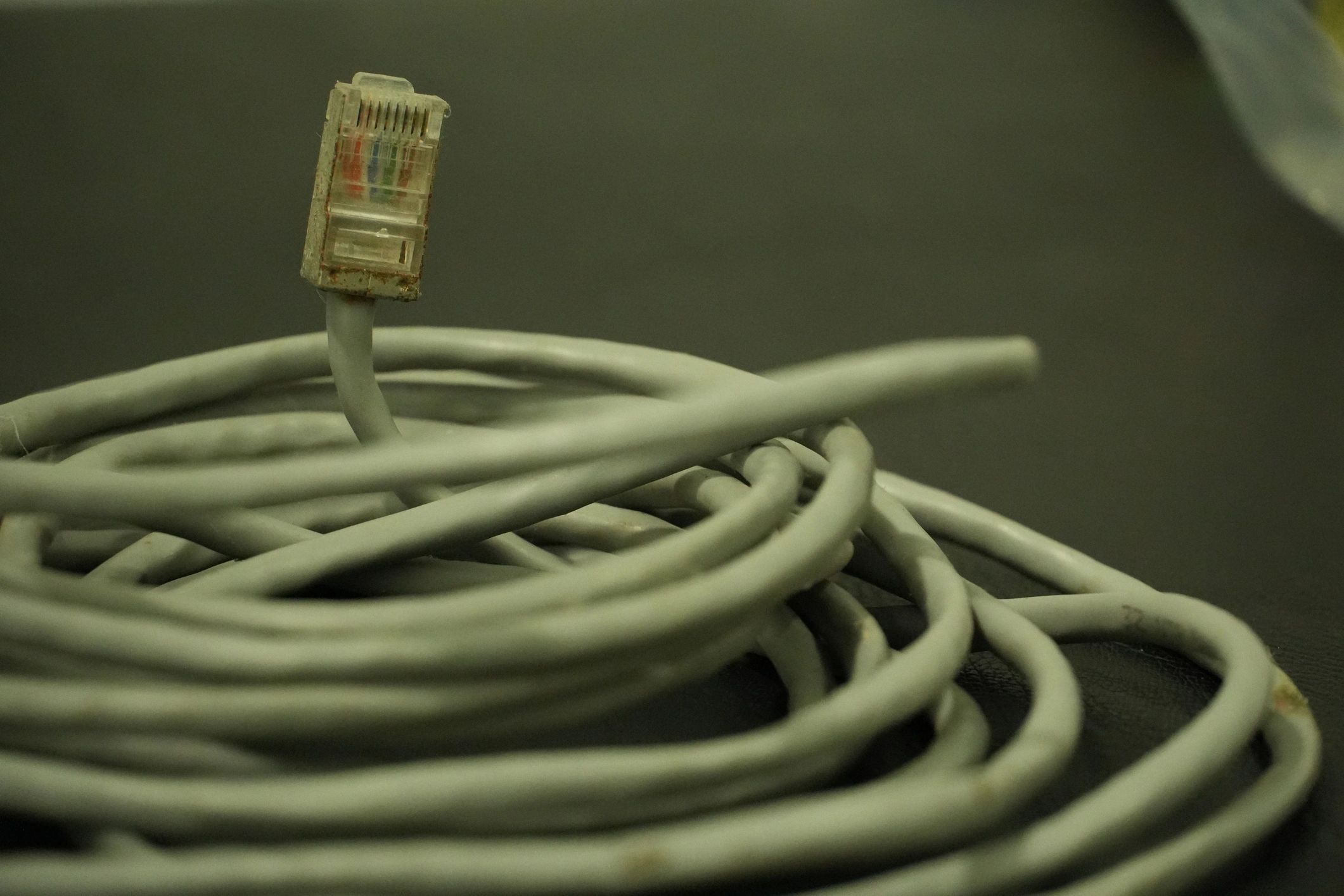 Cable Ethernet que representa infraestructura de red
